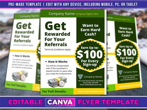 referral bonus flyer|752+ Free Templates for 'Referral flyer' .
